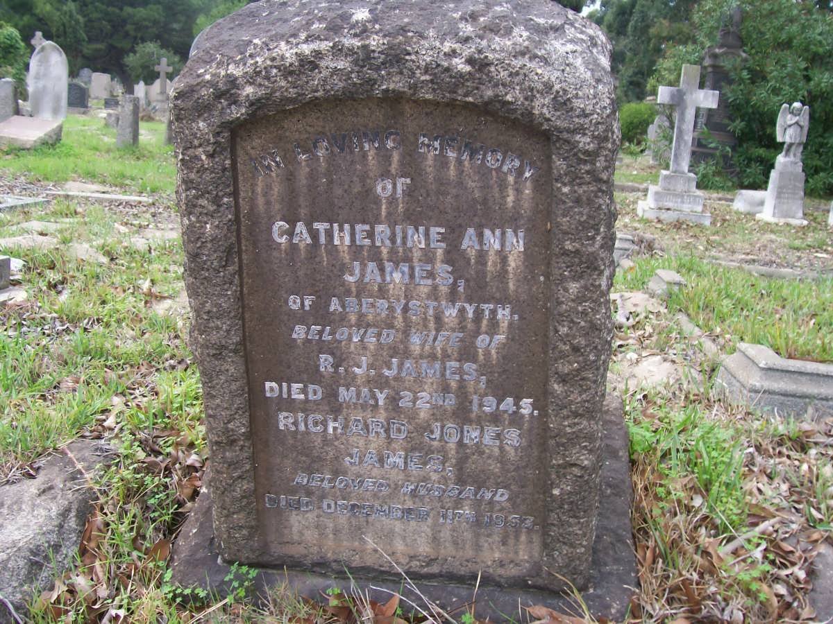 JAMES Richard Jones -1953 &amp; Catherine Ann -1945