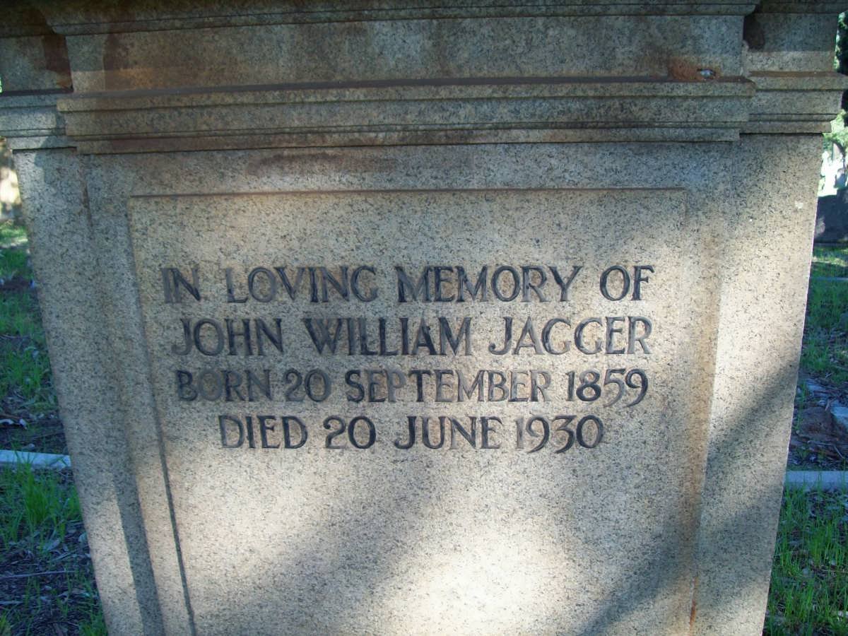 JAGGER John William 1859-1930