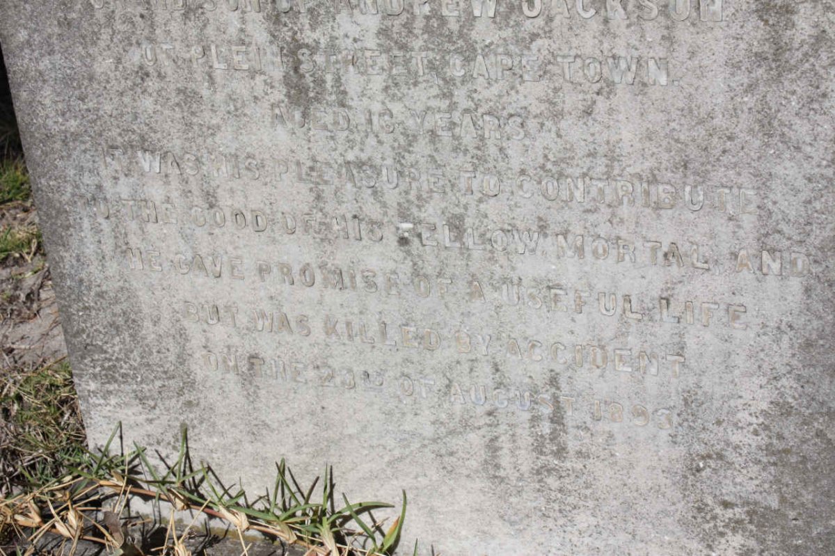 JACKSON George Reginald Andrew -1893