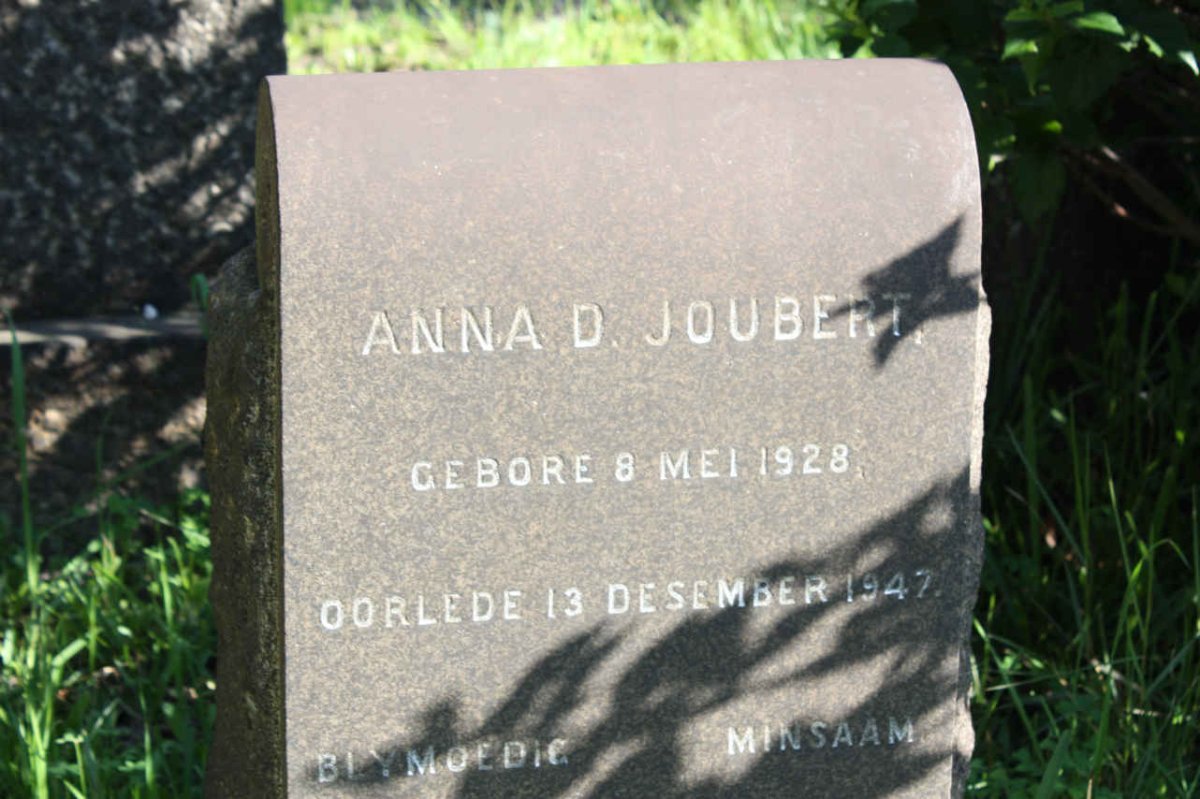 JOUBERT Anna D. 1928-1947