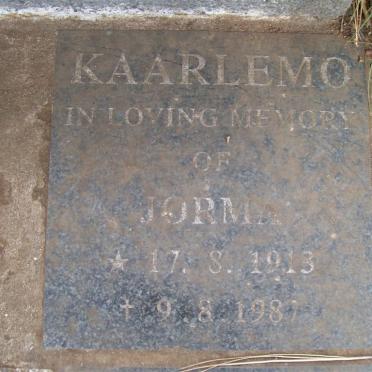 KAARLEMO Jorma 1913-1987