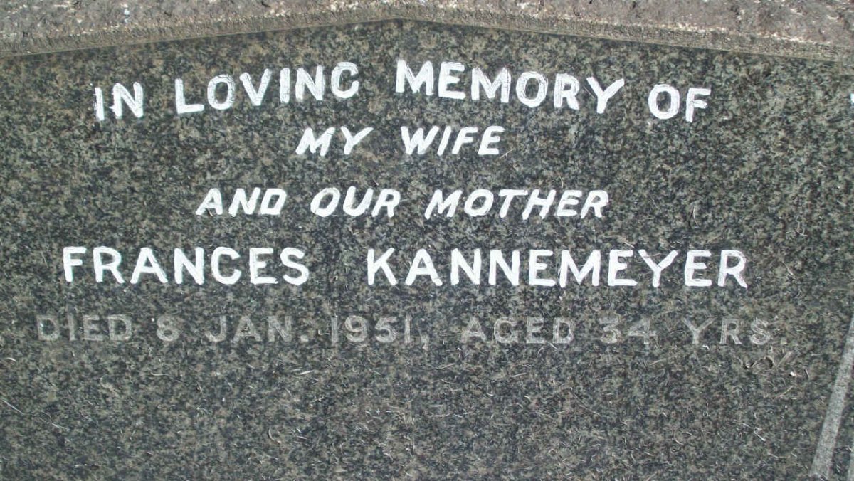 KANNEMEYER Frances -1951 
