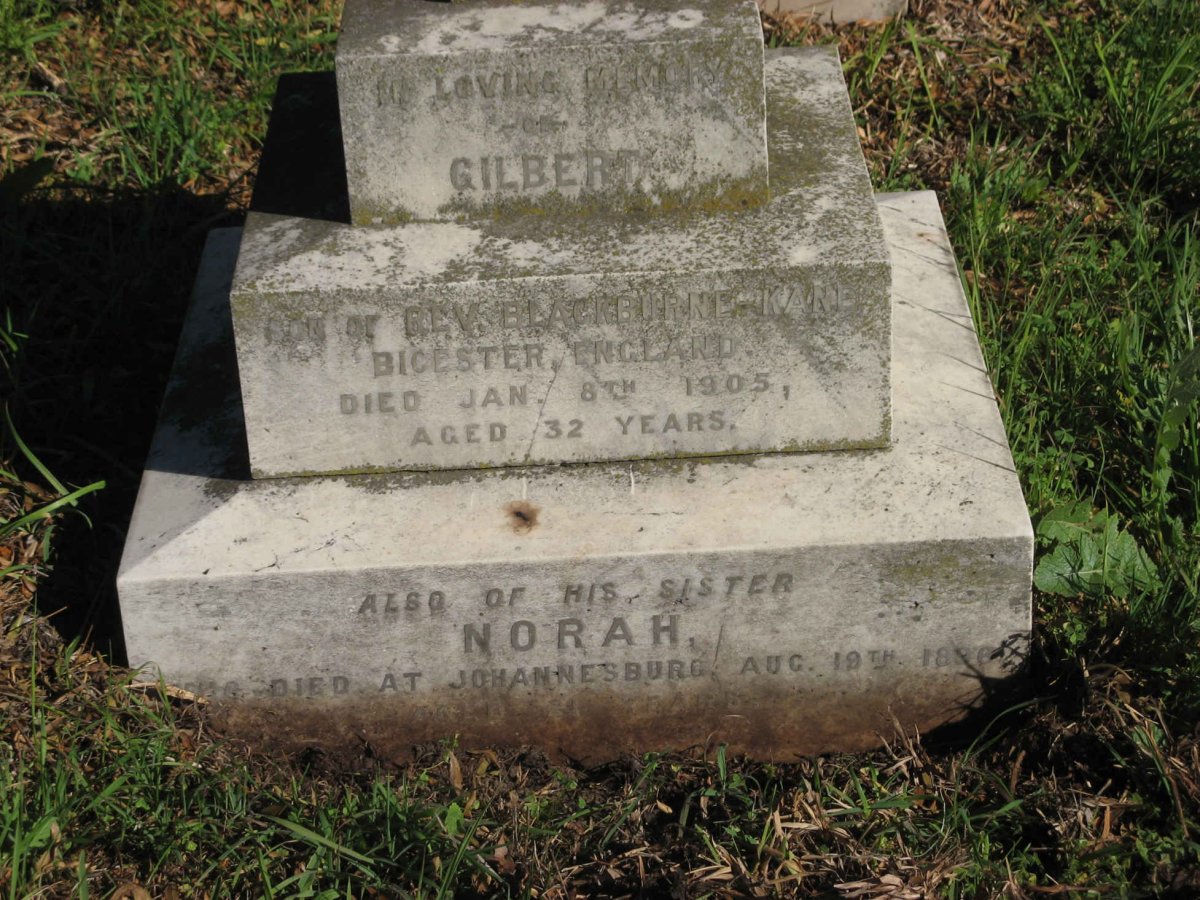 KANE Gilbert, BLACKBURN- -1905 :: BLACKBURN-KANE Norah -1896