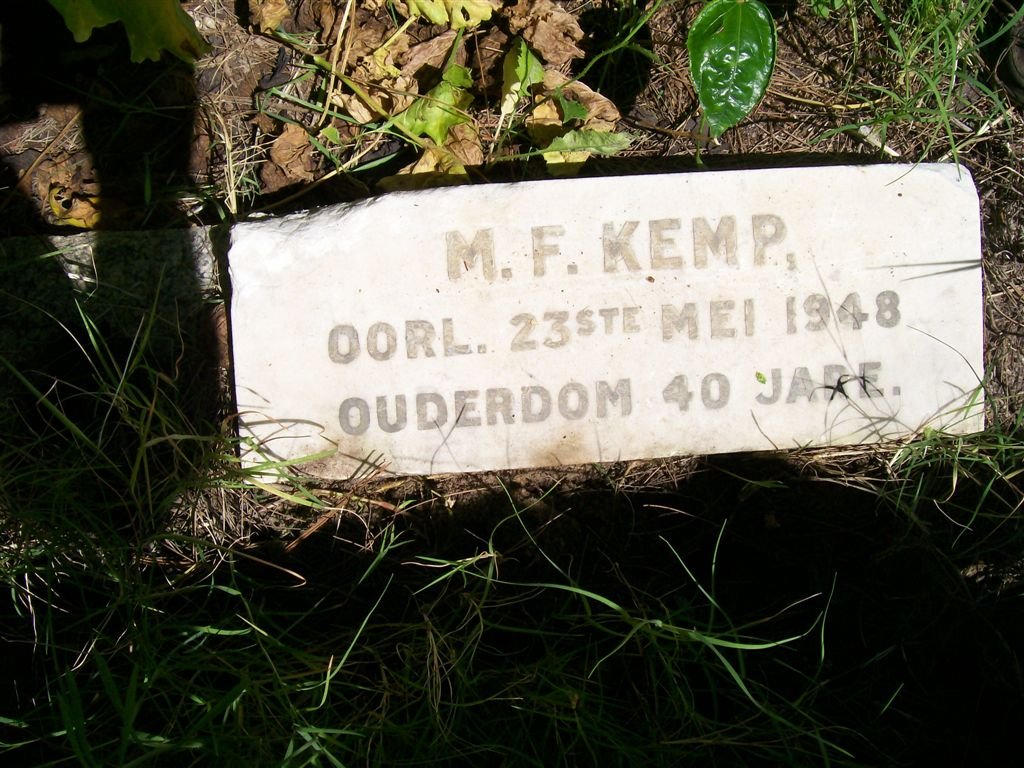 KEMP M.F. -1948