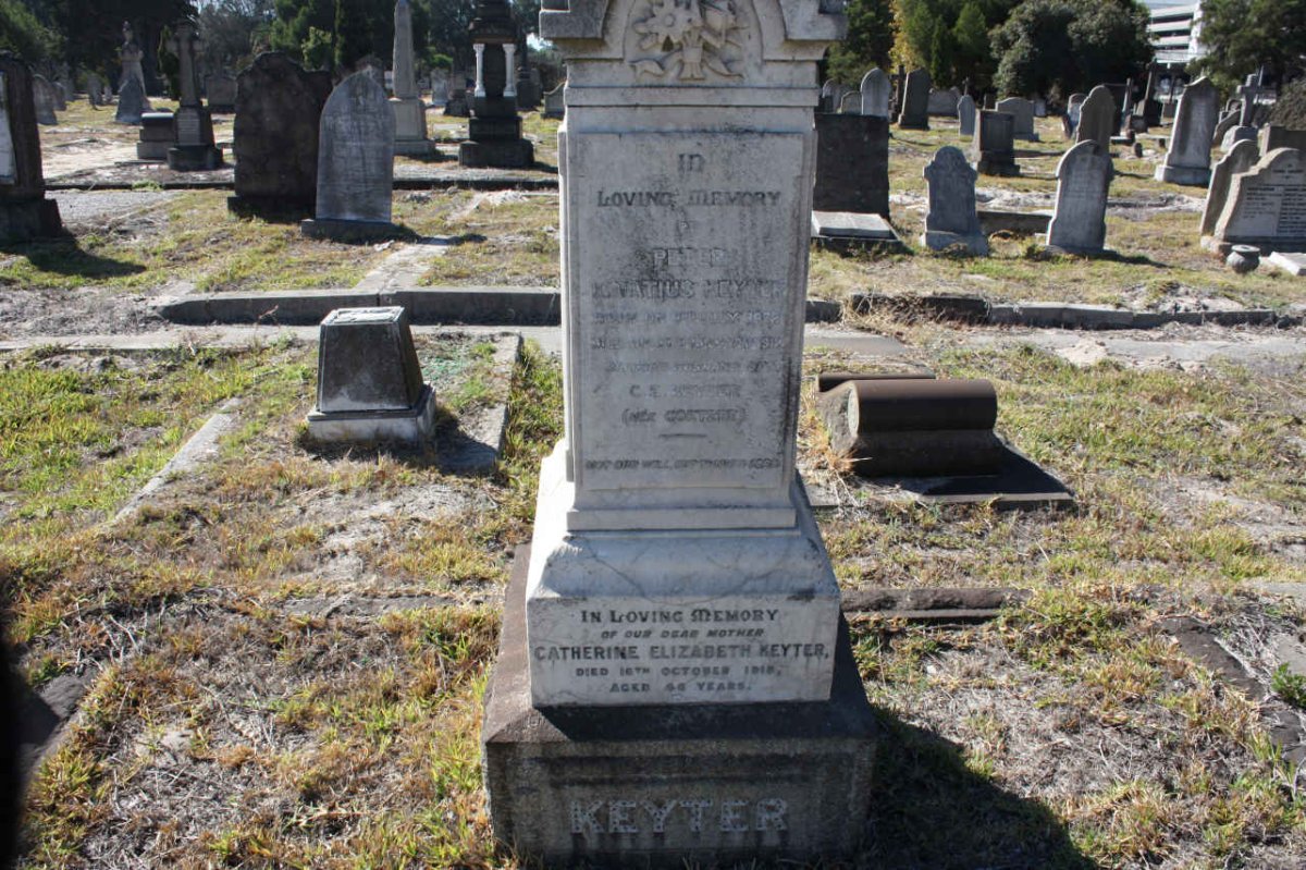 KEYTER Peter Ignatius 1872-1912 &amp; Catherine Elizabeth COETZEE -1918