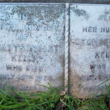 KELLY George Peter  -1954 &amp; Gladys Violet  -1950