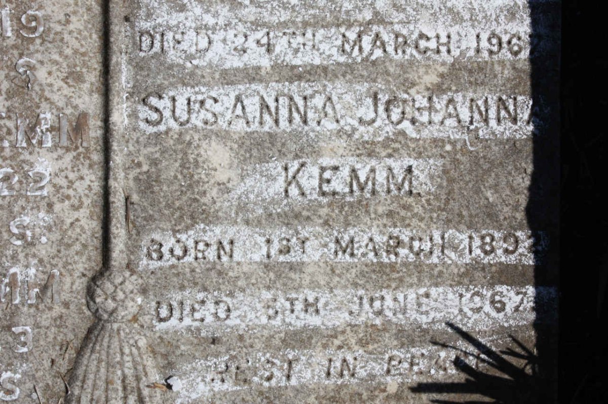 KEMM Susanna Johanna 1892-1967