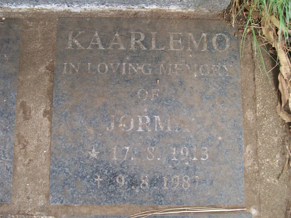 KAARLEMO Jorma 1913-1987