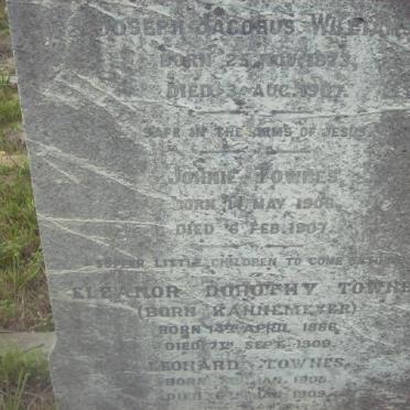 WILLIAMS Joseph Jacobus 1873-1907 :: FOWLES Johnnie 1906-1907