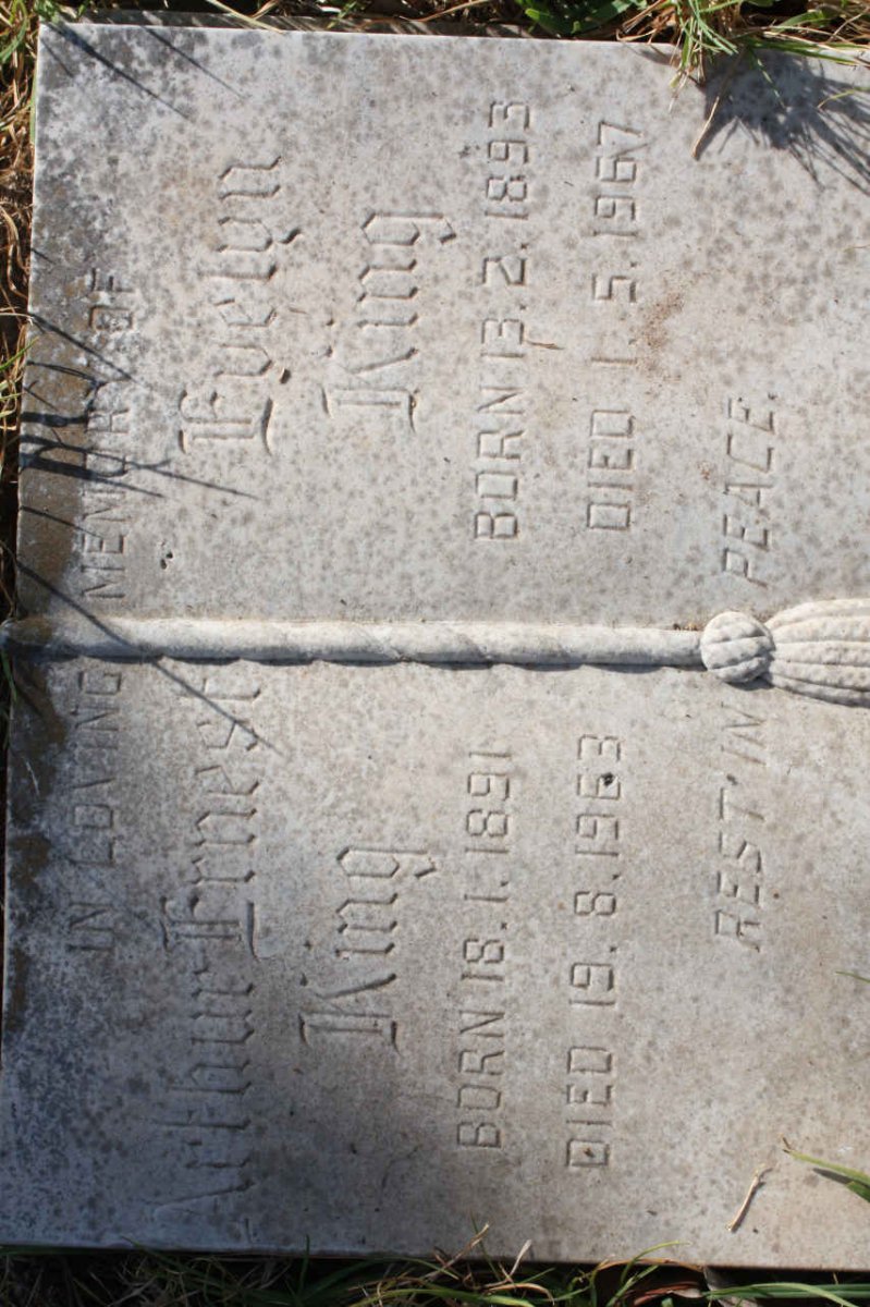 KING Arthur Ernest 1891-1963 &amp; Evelyn 1893-1967