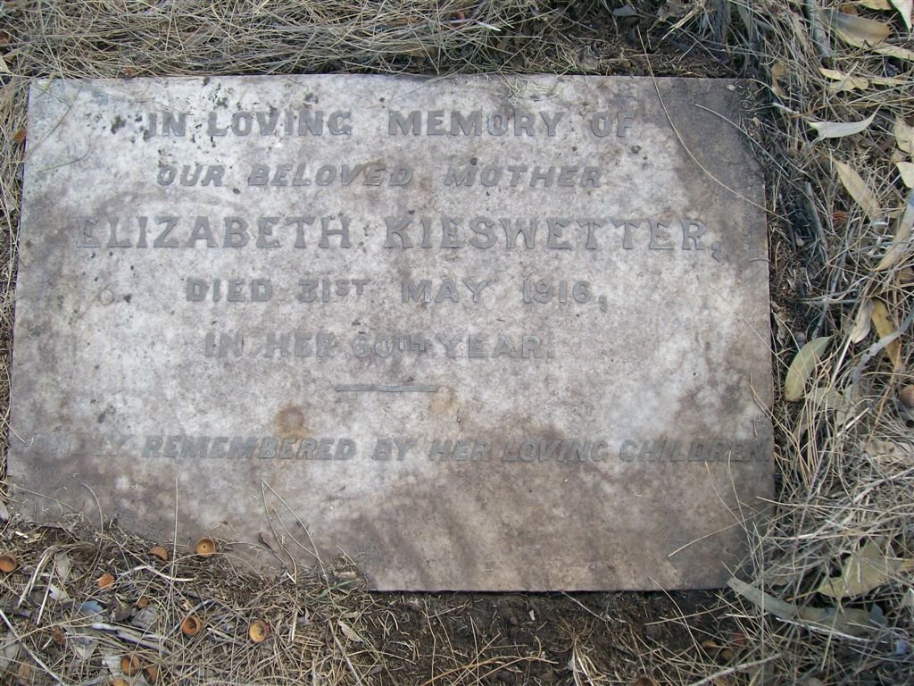 KIESWETTER Elizabeth -1916