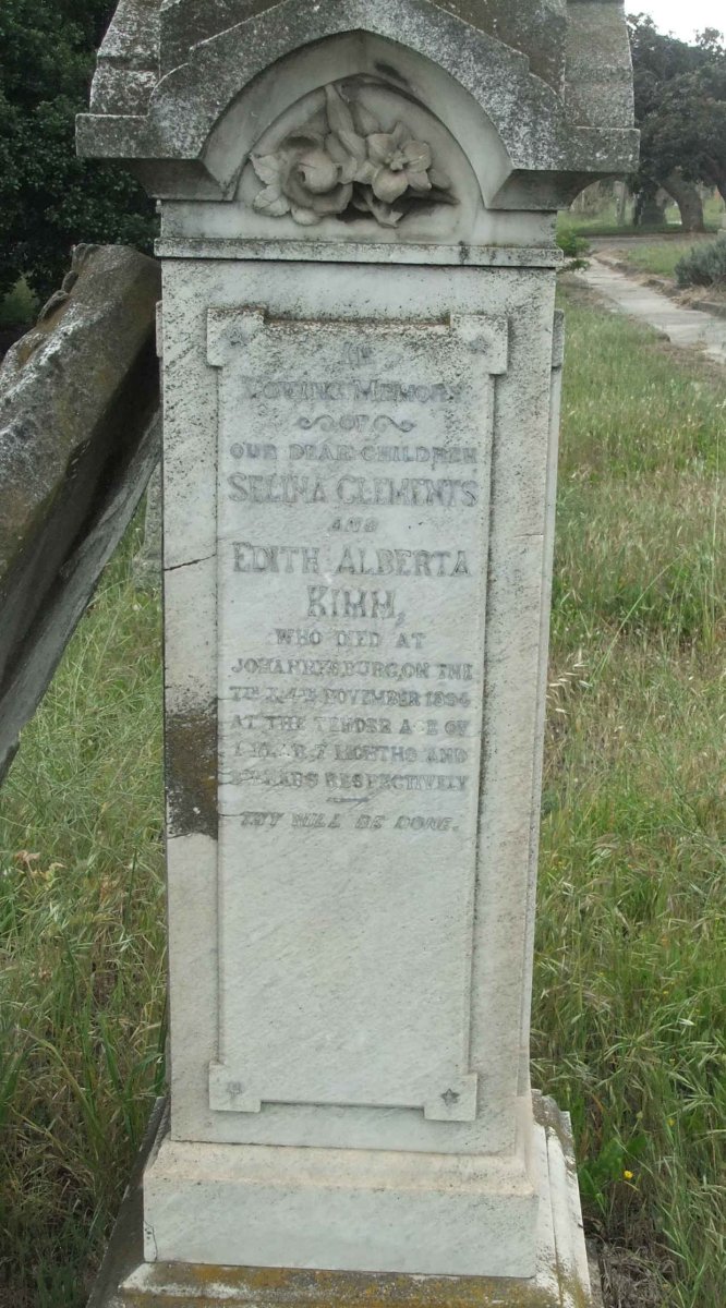 KIMM Selina Clements -1894 :: KIMM Edith Alberta Kimm -1894