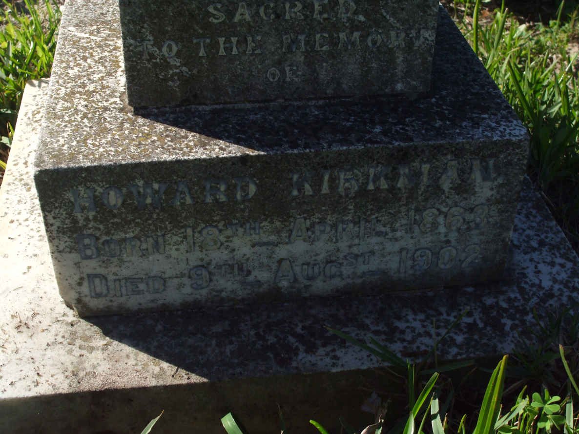 KIRKMAN Howard 1863-1902