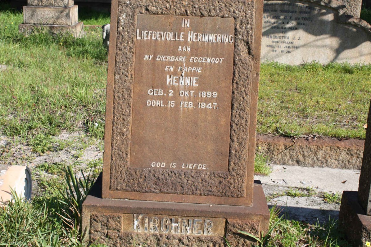 KIRCHNER Hennie 1899-1947