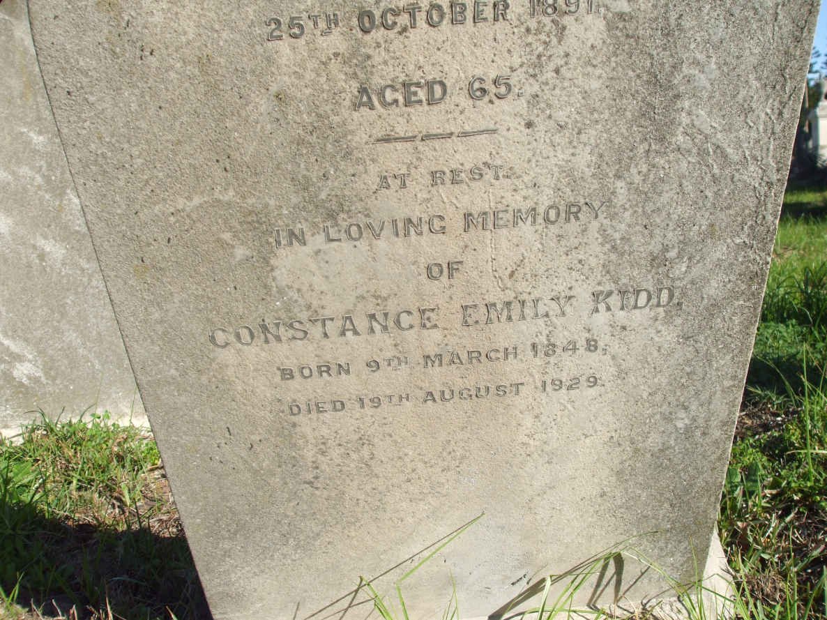 KIDD Constance Emily 1848-1929