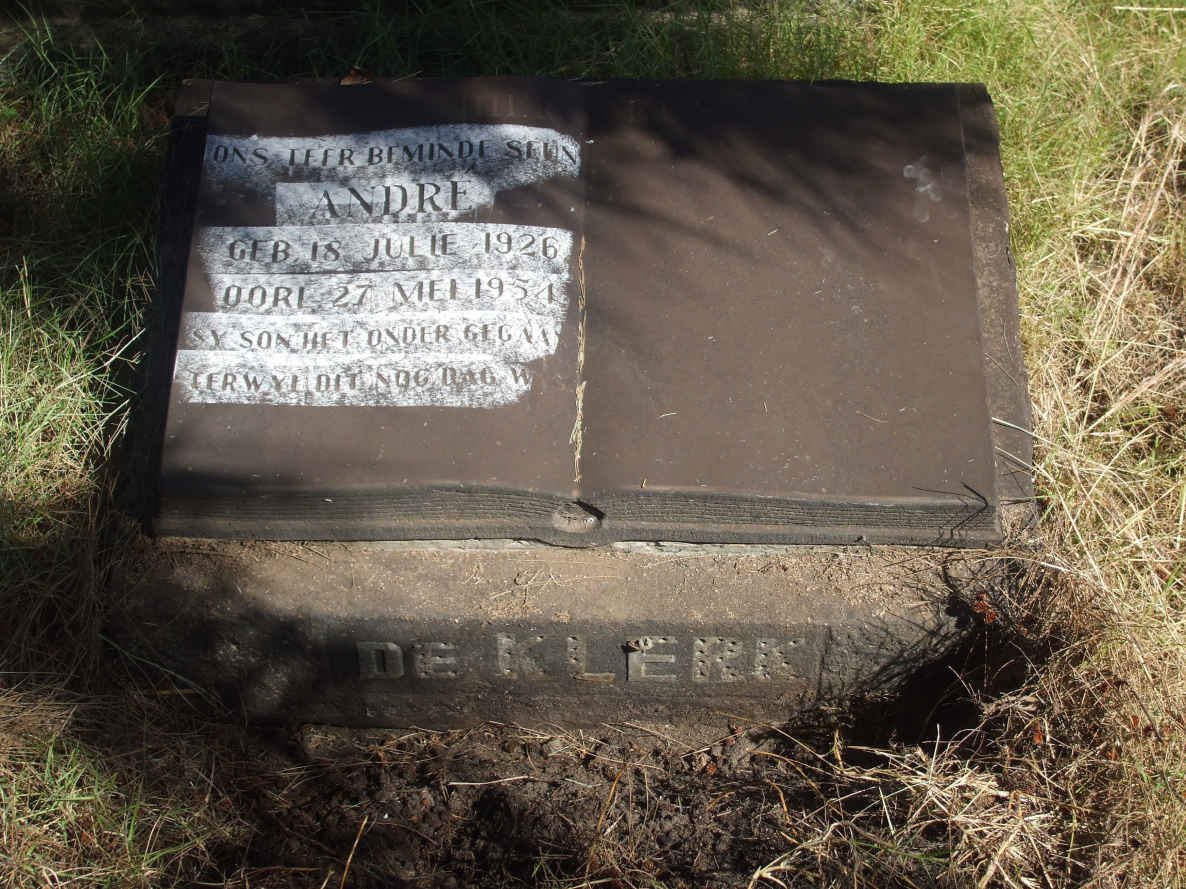 KLERK Andre, de 1926-1954