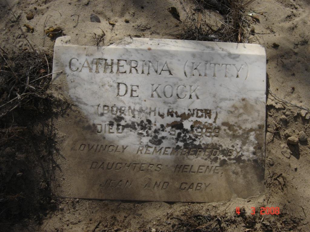 KOCK Catherina, de nee HURLINCH -1959
