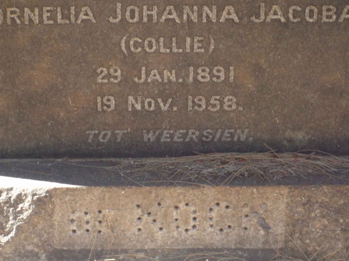 KOCK Hendrik Christiaan, de 1888-1952 &amp; Cornelia Johanna Jacoba 1891-1958