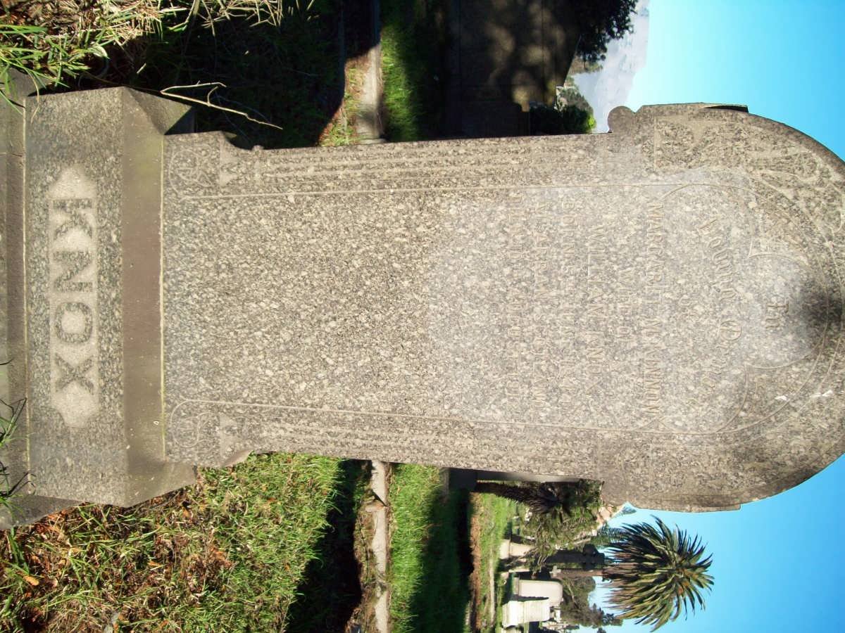 KNOX Margaret nee McKINNON 1844-1912