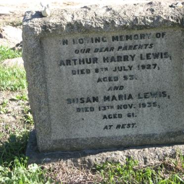LEWIS Arthur Harry -1927 &amp; Susan Maria -1935