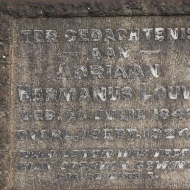 LOUW Adriaan Hermanus 1848-1924