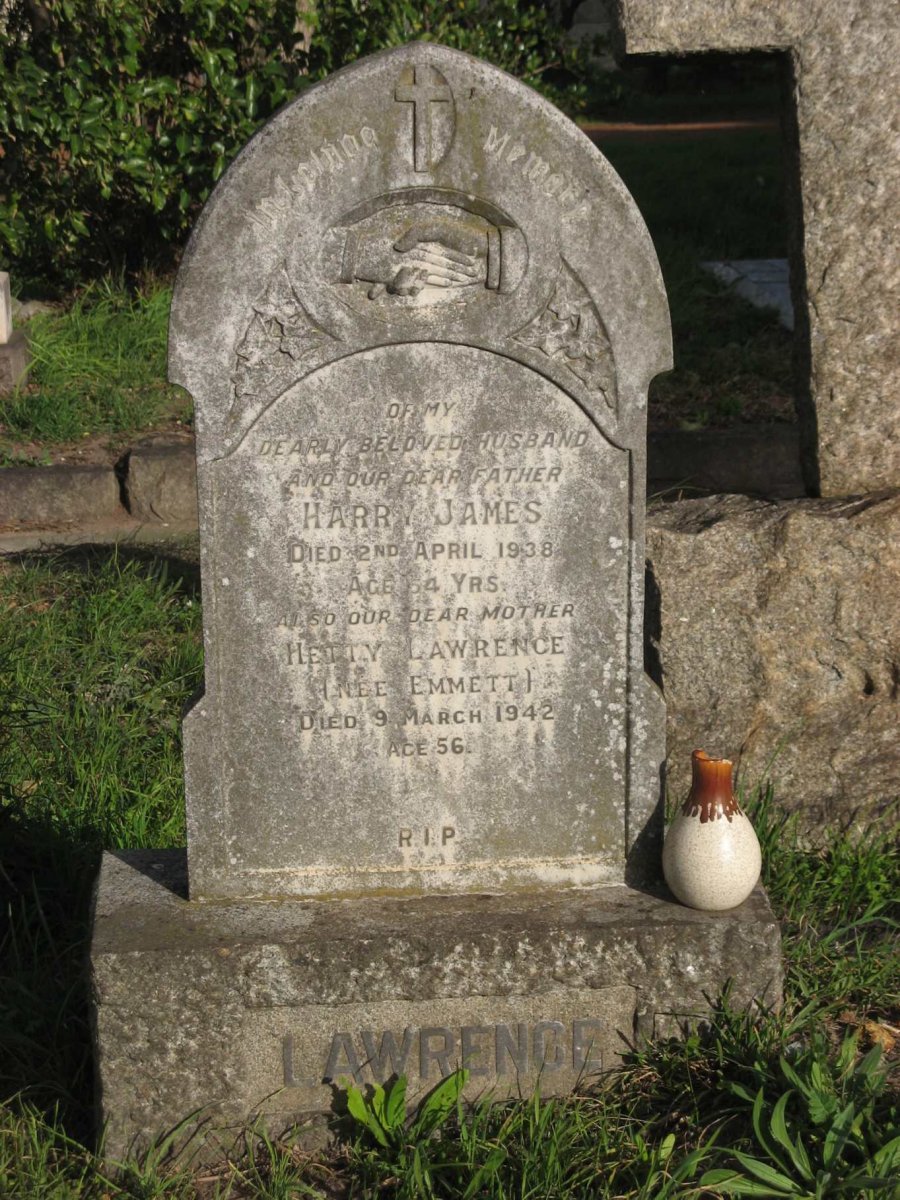 LAWRENCE Harry James -1938 &amp; Hetty EMMETT -1942