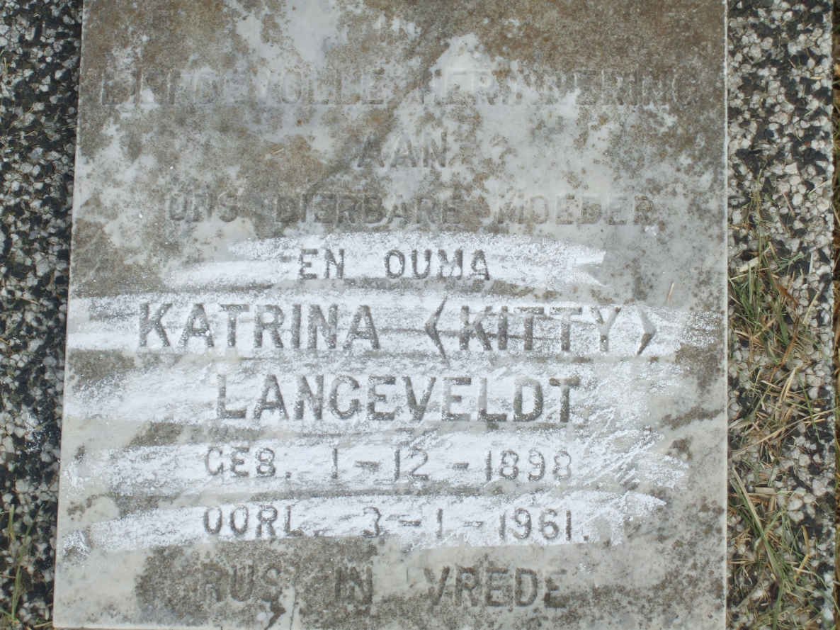 LANGEVELDT Katrina 1898-1961