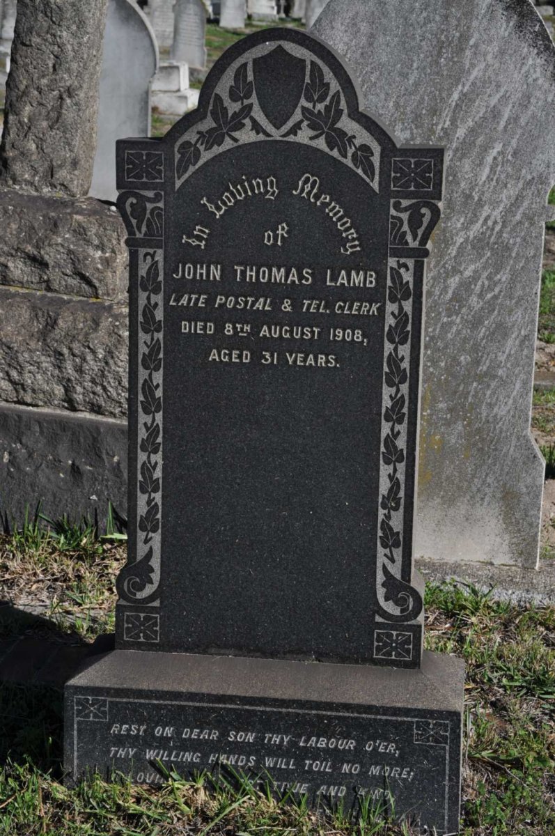 LAMB John Thomas -1908