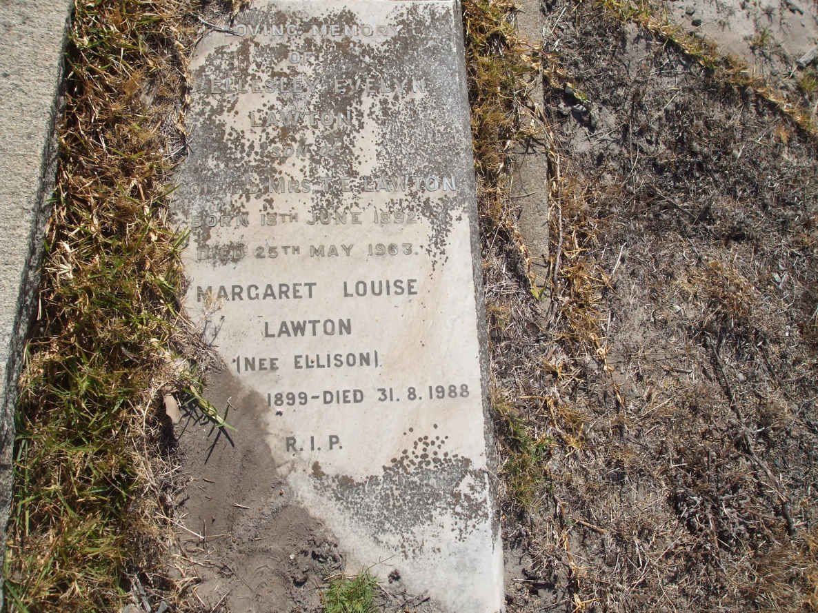 LAWTON Margaret Louise nee ELLISON 1899-1988 :: LAWTON Ellesley Evelyn 1892-1963