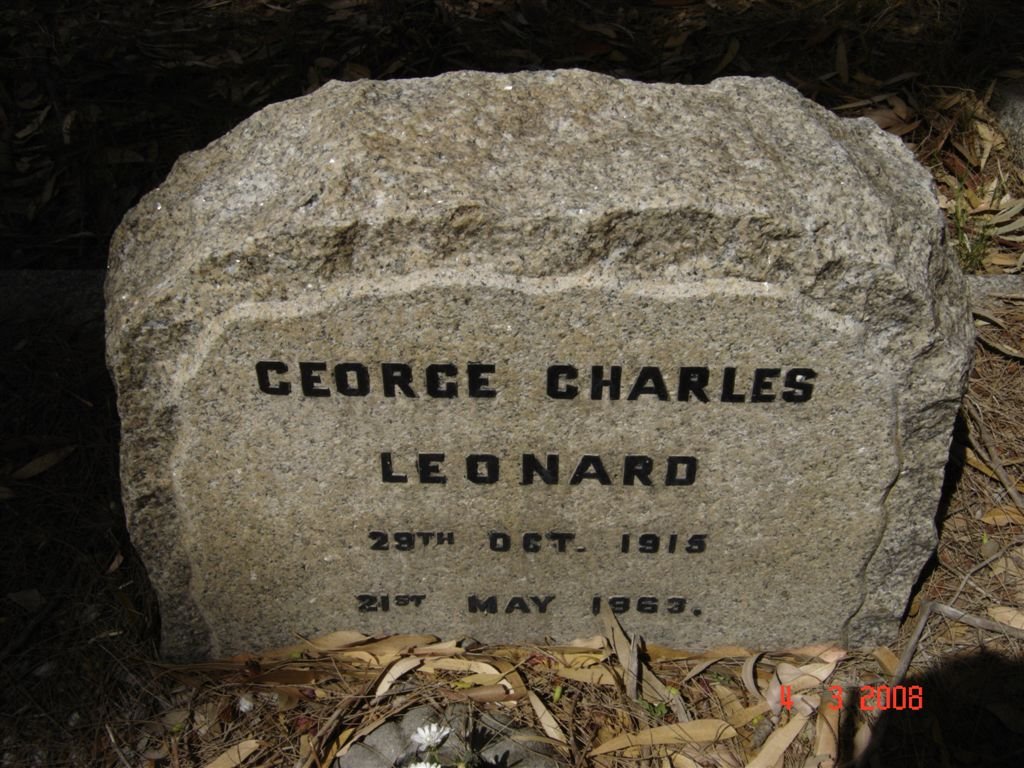 LEONARD George Charles 1915-1963