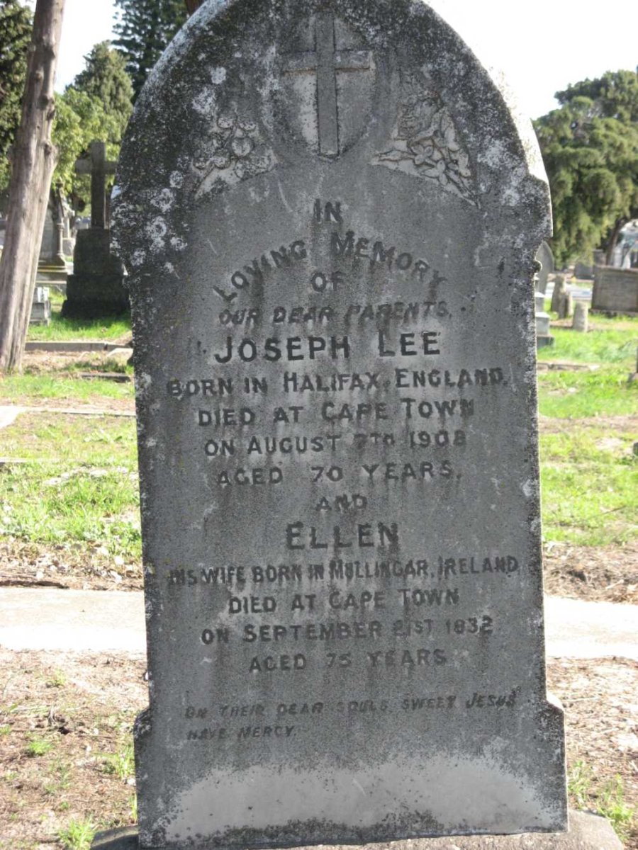 LEE Joseph -1908 &amp; Ellen -1932
