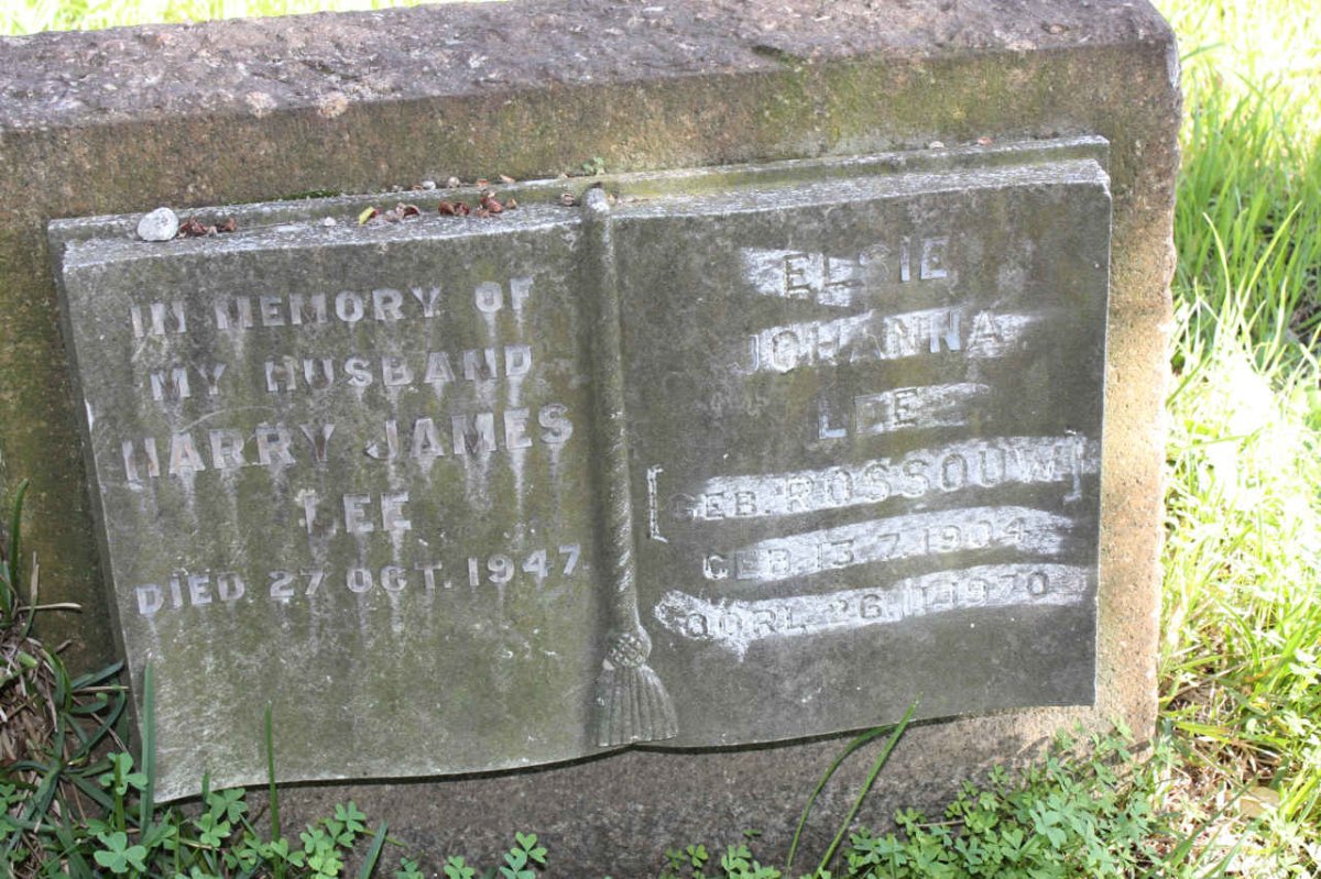 LEE Harry James -1947 &amp; Elsie Johanna ROSSOUW 1904-1970