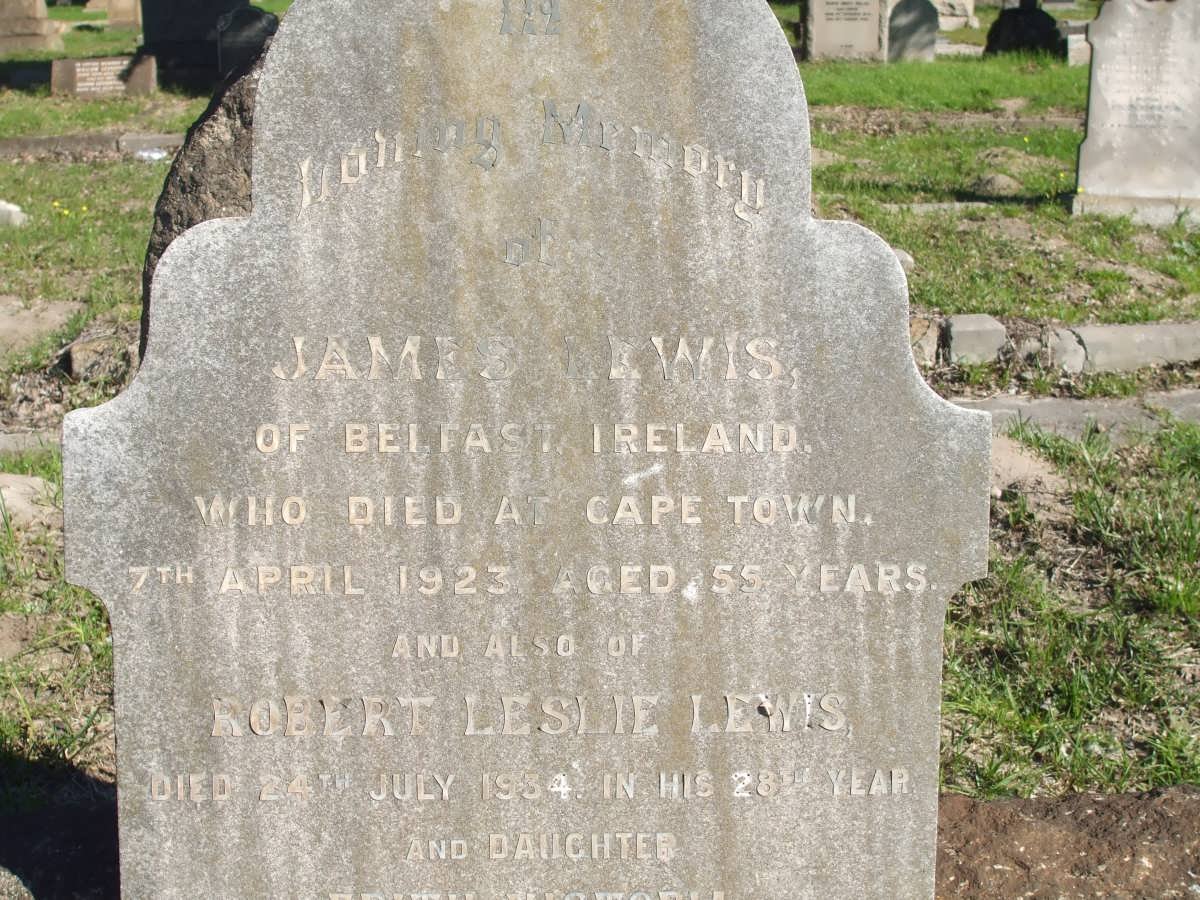 LEWIS James -1923 &amp; Mary Jane -1947 :: LEWIS Robert Leslie -1934 :: LEWIS Edith Victoria -1946