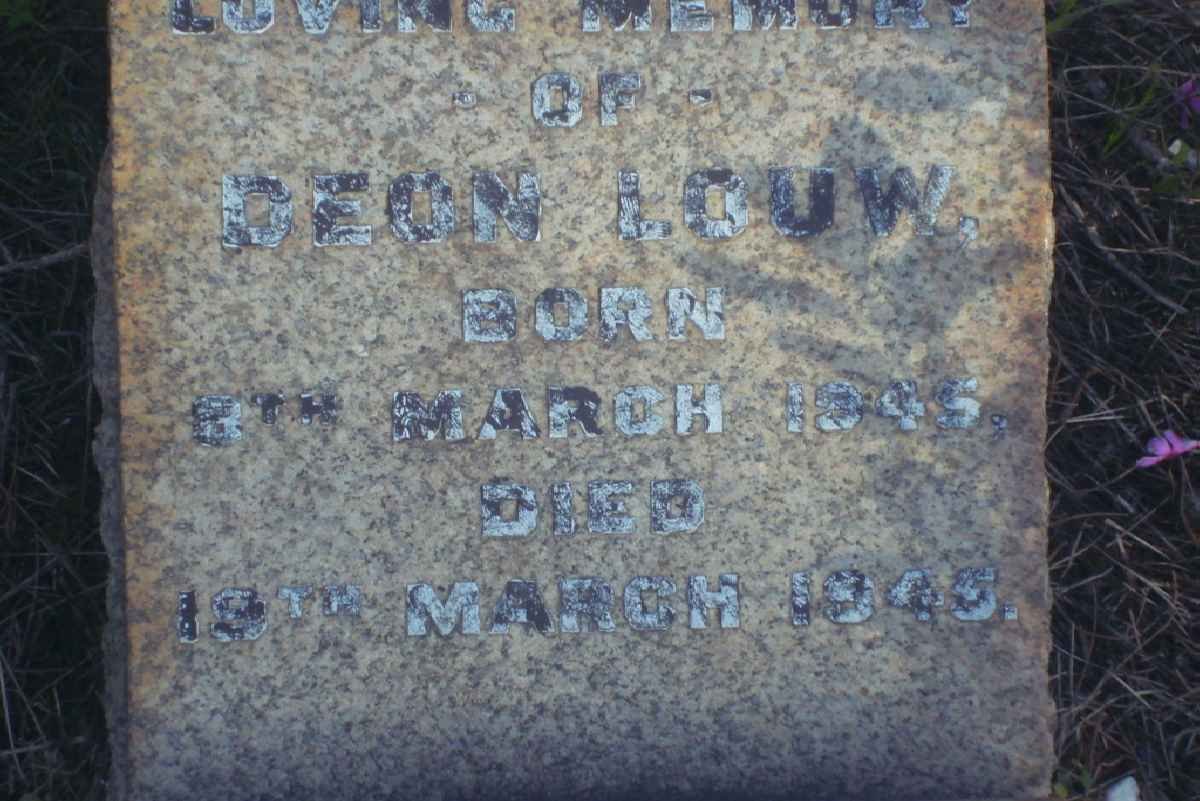 LOUW Deon 1945-1945