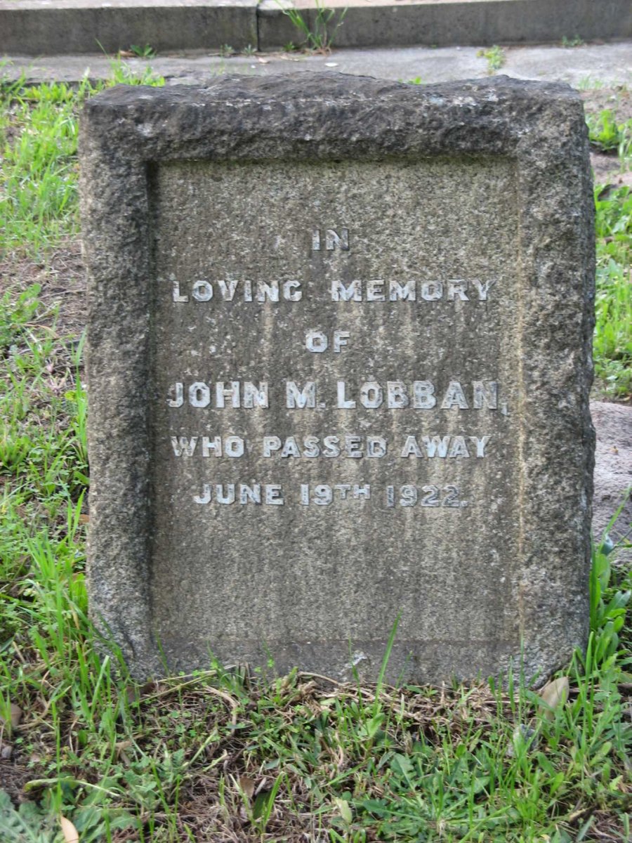 LOBBAN John M. -1922