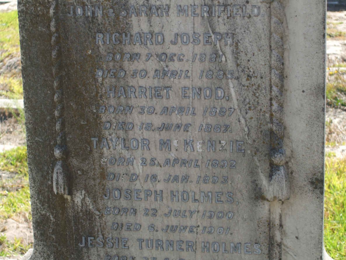 MERIFIELD Taylor Mckenzie 1892-1893 :: MERIFIELD Joseph Holmes 1900-1901