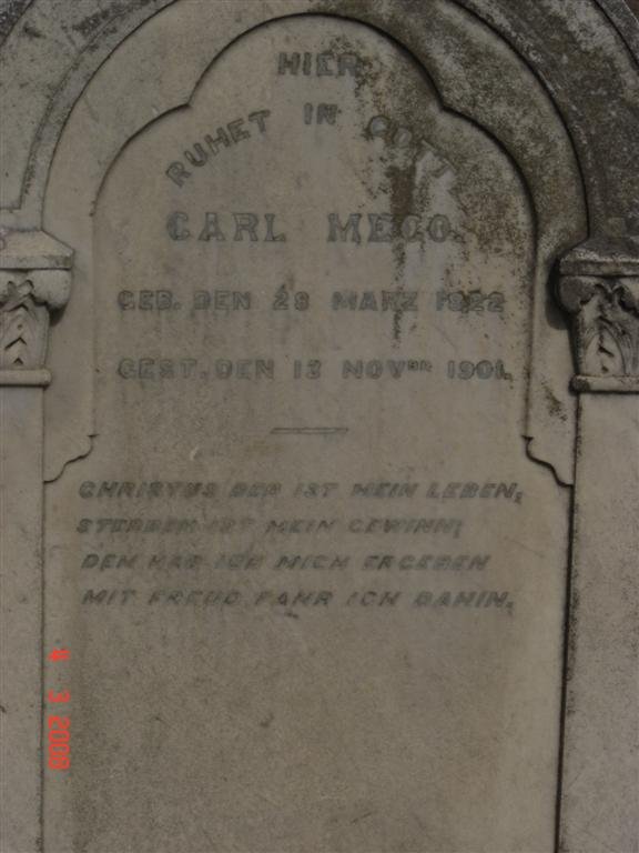 MEGO Carl 1822-1901
