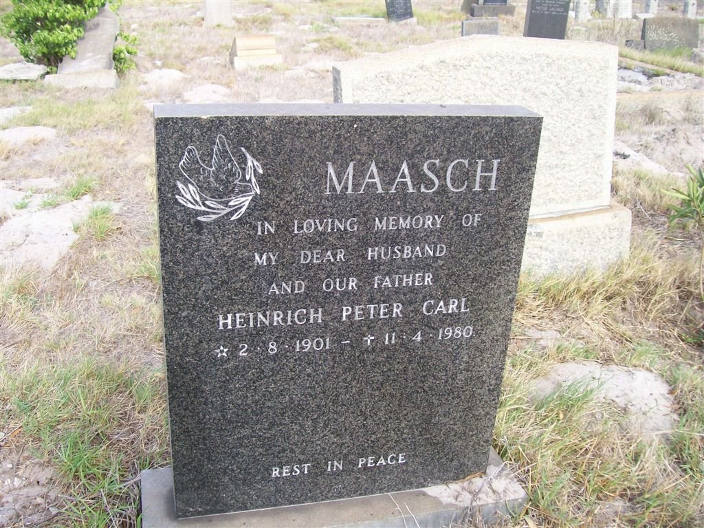 MAASCH Heinrich Peter Carl 1901-1980
