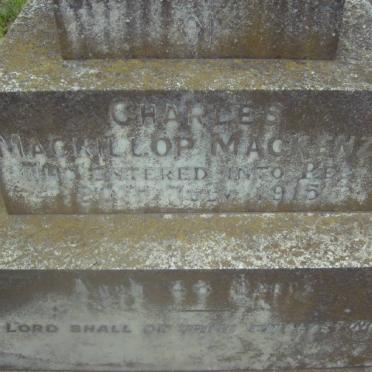 MacKENZIE Charles Mackillop -1915