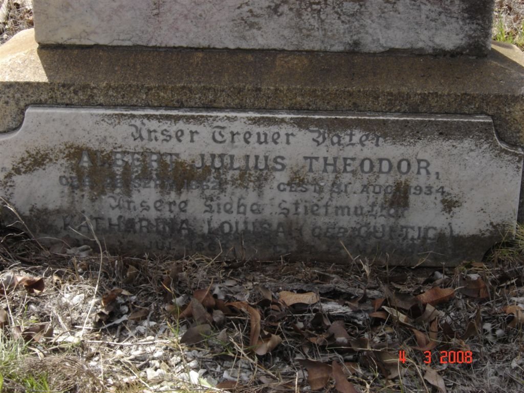 MAASCH Albert Julius Theodor 1862-1934 &amp; Katharina Louisa GUNTIG 1864-??