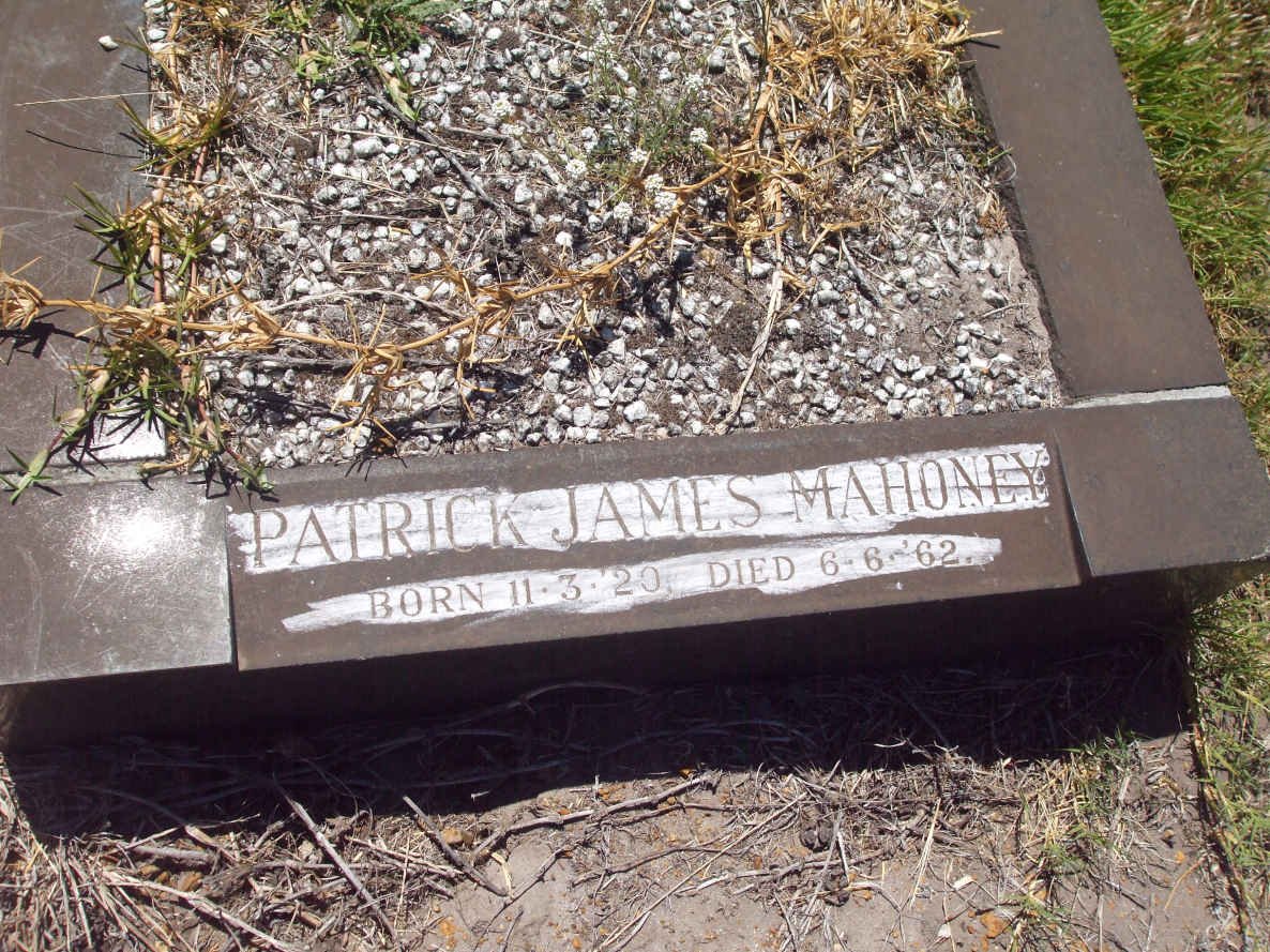 MAHONEY Patrick James 1920-1962