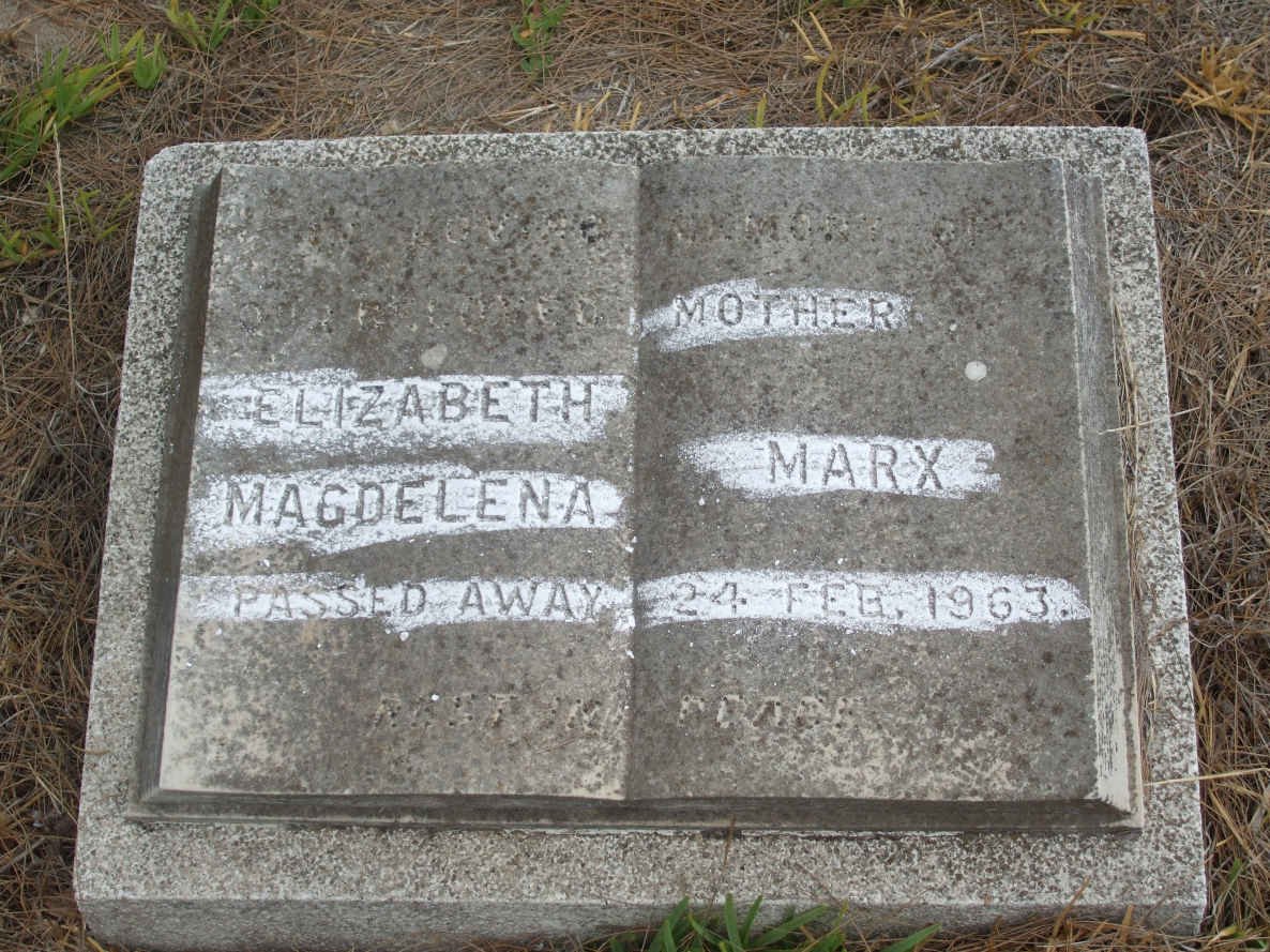 MARX Elizabeth Magdalena -1963