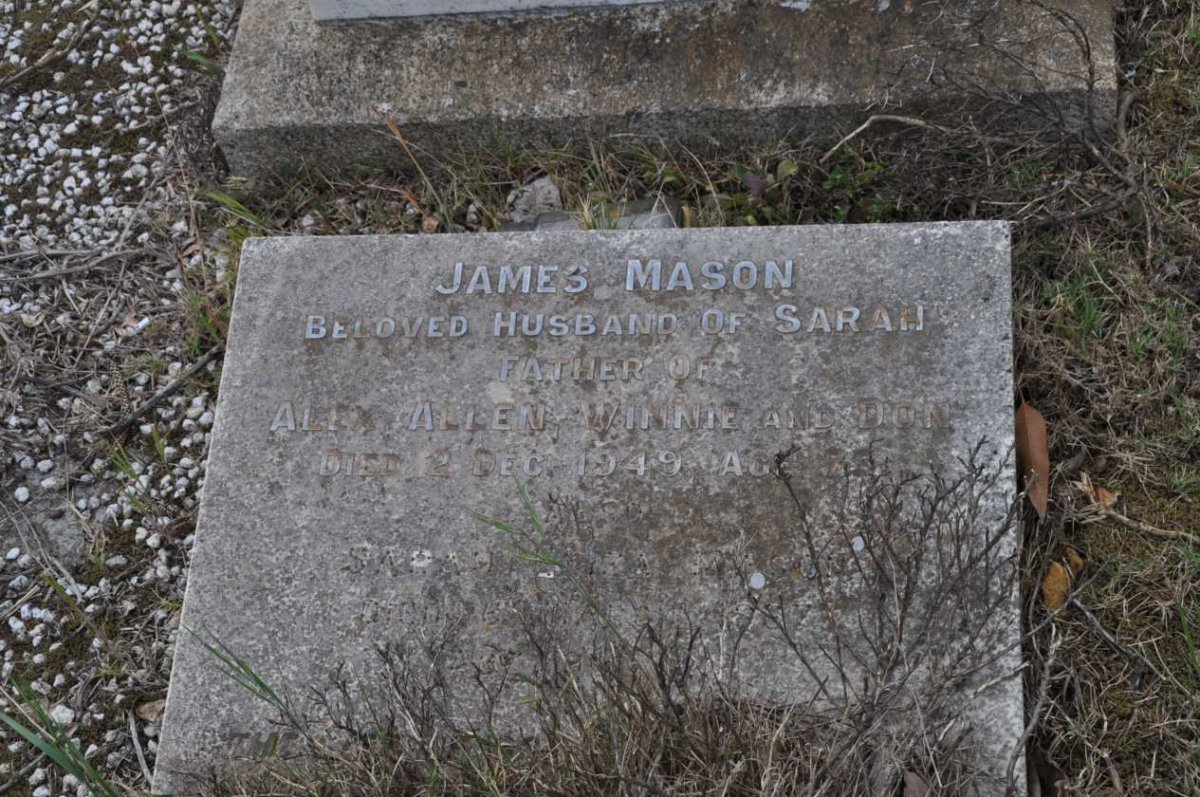 MASON James -1949 &amp; Sarah Eliza