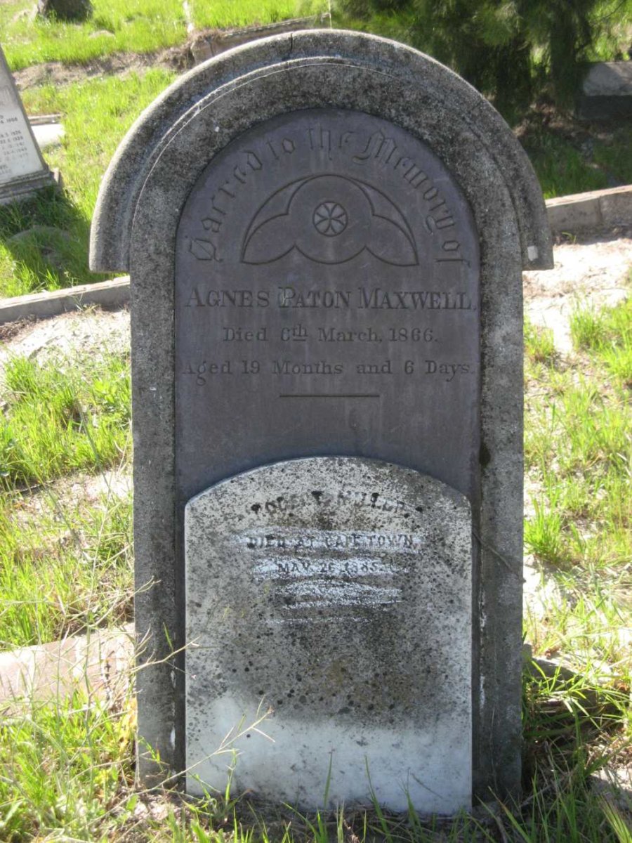 MAXWELL Agnes Paton -1866 :: MAXWELL Robert Miller -18?5