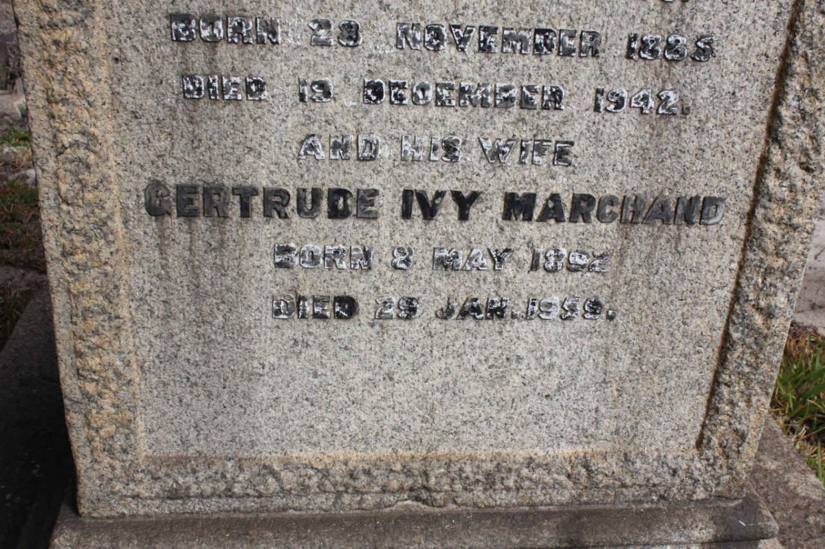 MARCHAND Gertrude Ivy 1892-1959