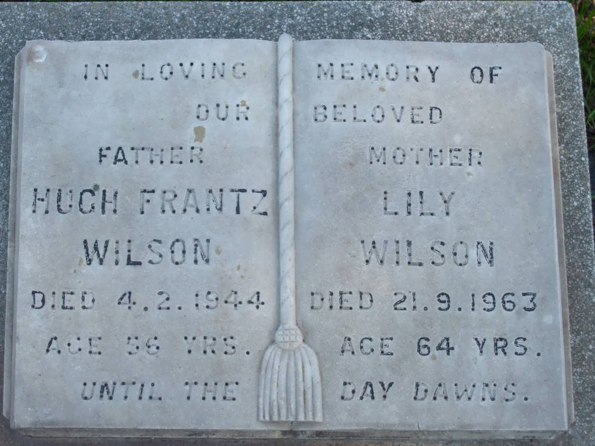 WILSON Hugh Frantz -1944 &amp; Lily -1963