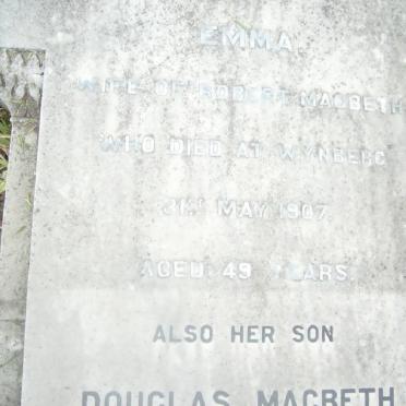 MACBETH Emma -1907 :: MACBETH Douglas 1893-1981