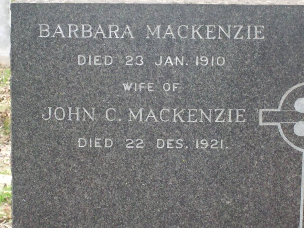 MACKENZIE John -1921 &amp; Barbara -1910