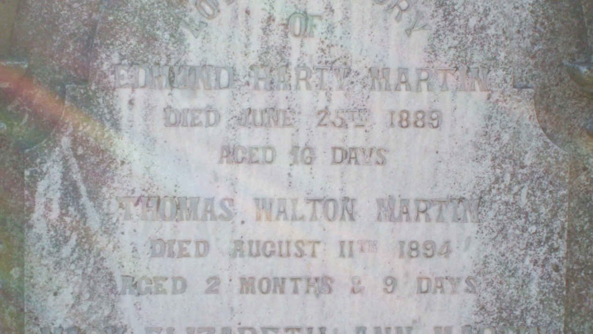 MARTIN Edmund Hart -1889 :: MARTIN Thomas Walton -1894