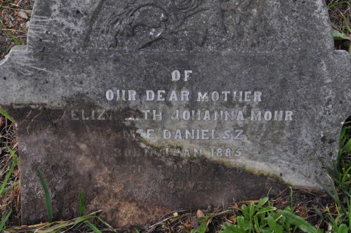 MOHR Elizabeth Johanna nee DANIELSZ 1885-1928